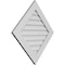 Ekena Millwork Diamond Surface Mount PVC Gable Vent: Functional, w/ 3-1/2"W x 1"P Standard Frame, 34"W x 34"H GVPDI34X3401SF - alternate 4
